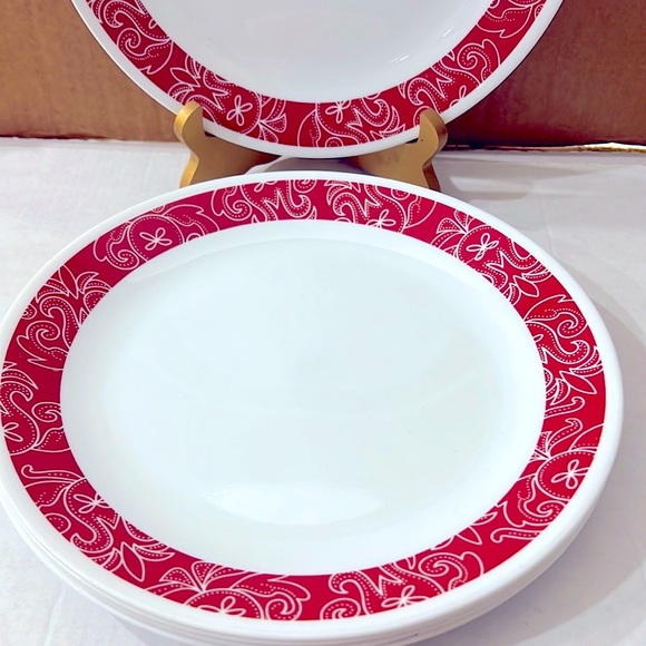 3 PC Corelle Bandhani  Dinner Plate 10.5”. Made in USA. Chip and Break Resistant - Picture 3 of 6